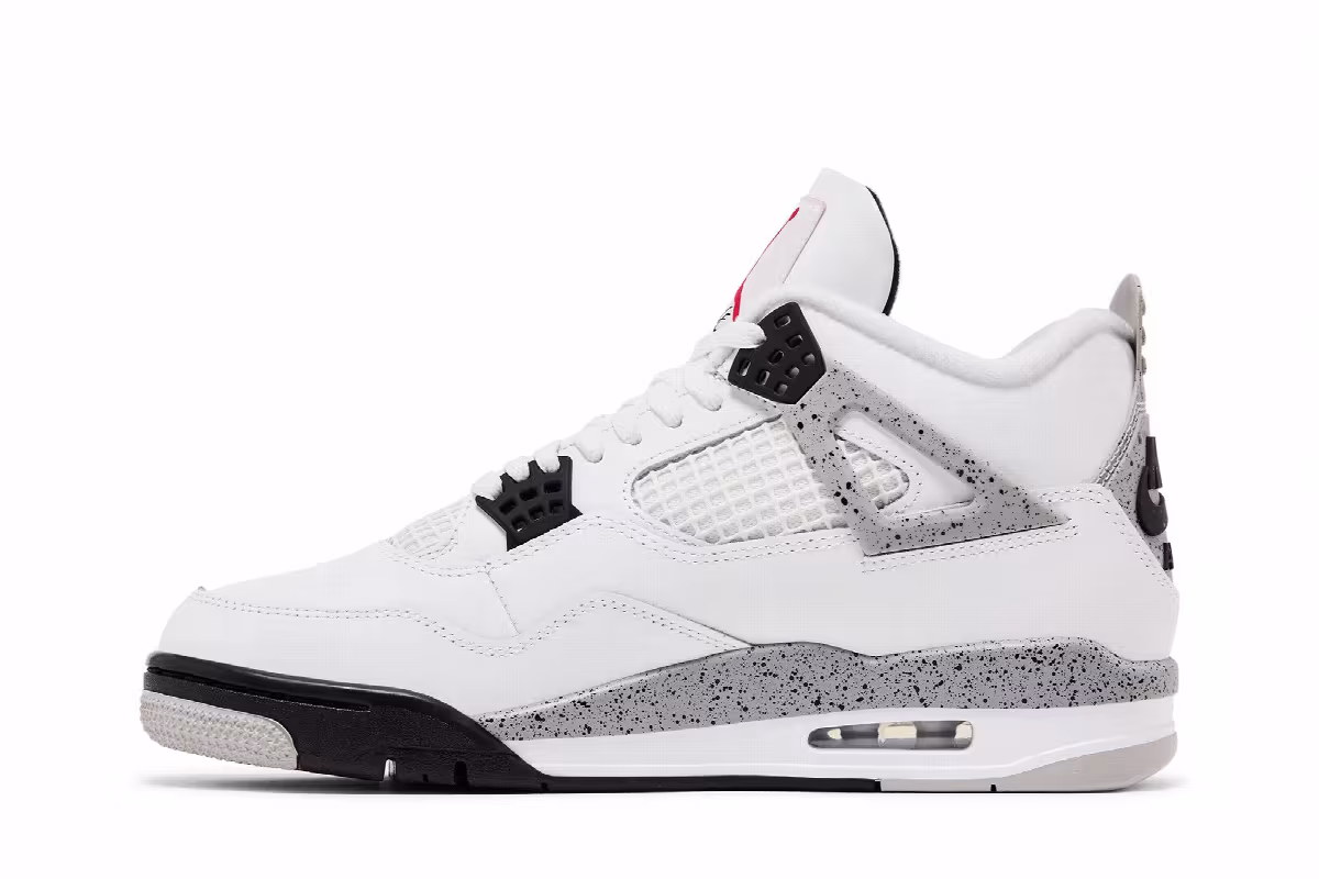 Air Jordan 4 OG White Cement 2025, view 4