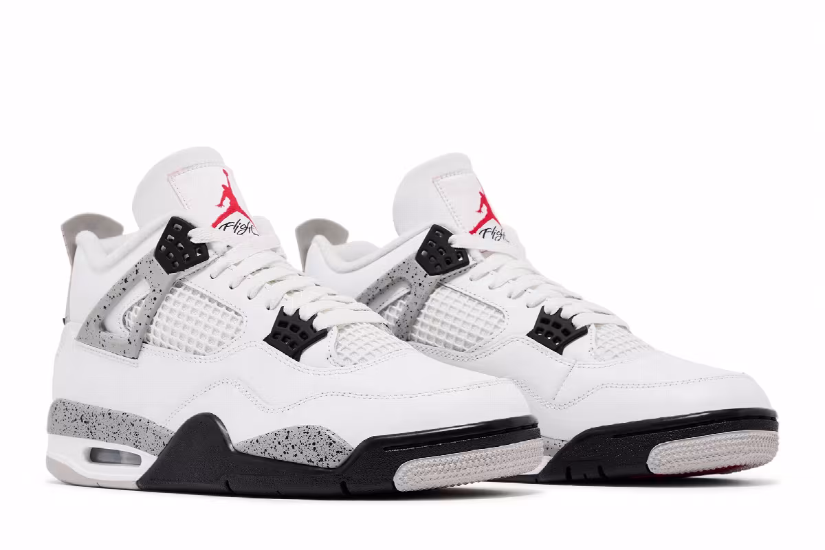 Air Jordan 4 OG White Cement 2025, view 9