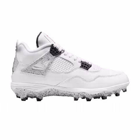 Air Jordan 4 Retro TD Cleat 'White Cement'
