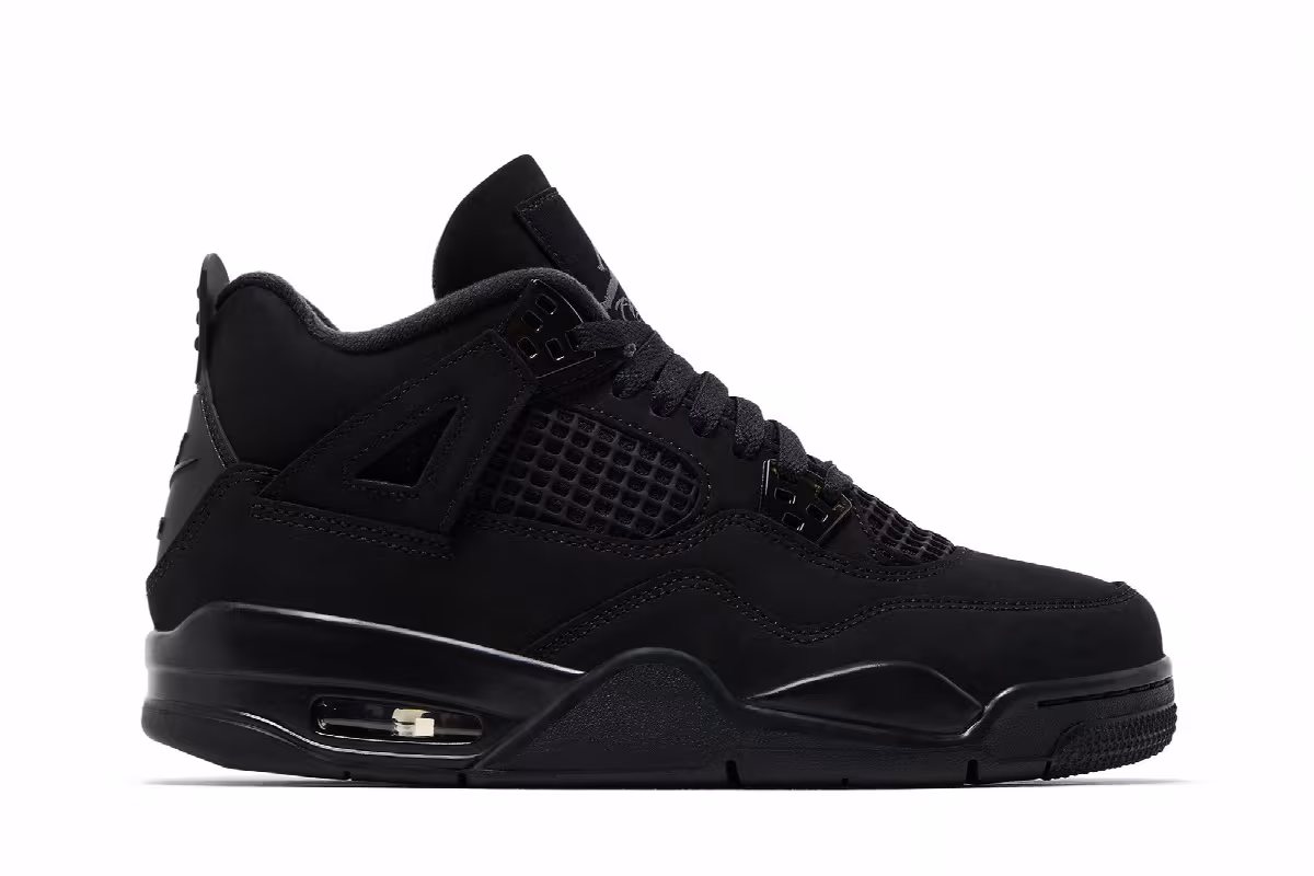 Air Jordan 4 GS Black Cat 2025, view 2
