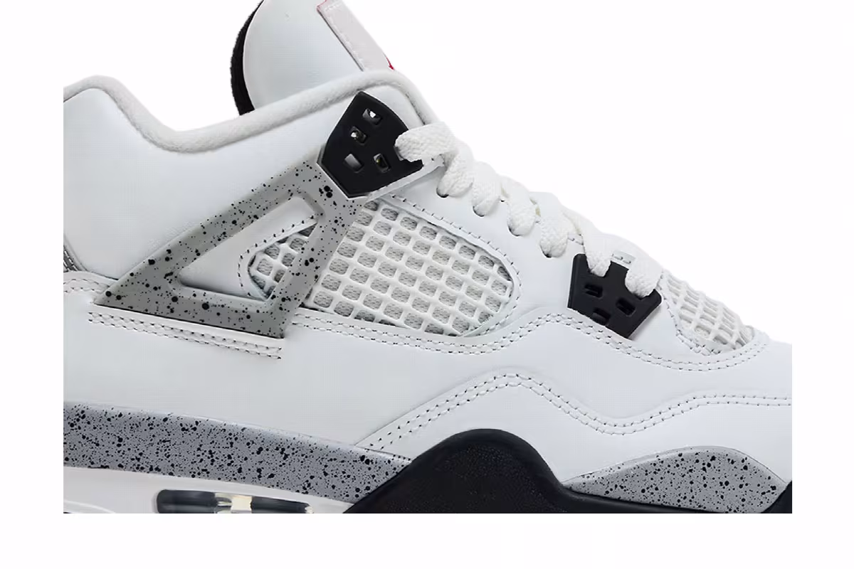 Air Jordan 4 OG GS White Cement 2025, view 3