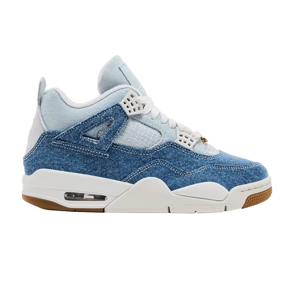 Women's Air Jordan 4 TEX Worn Blue Denim