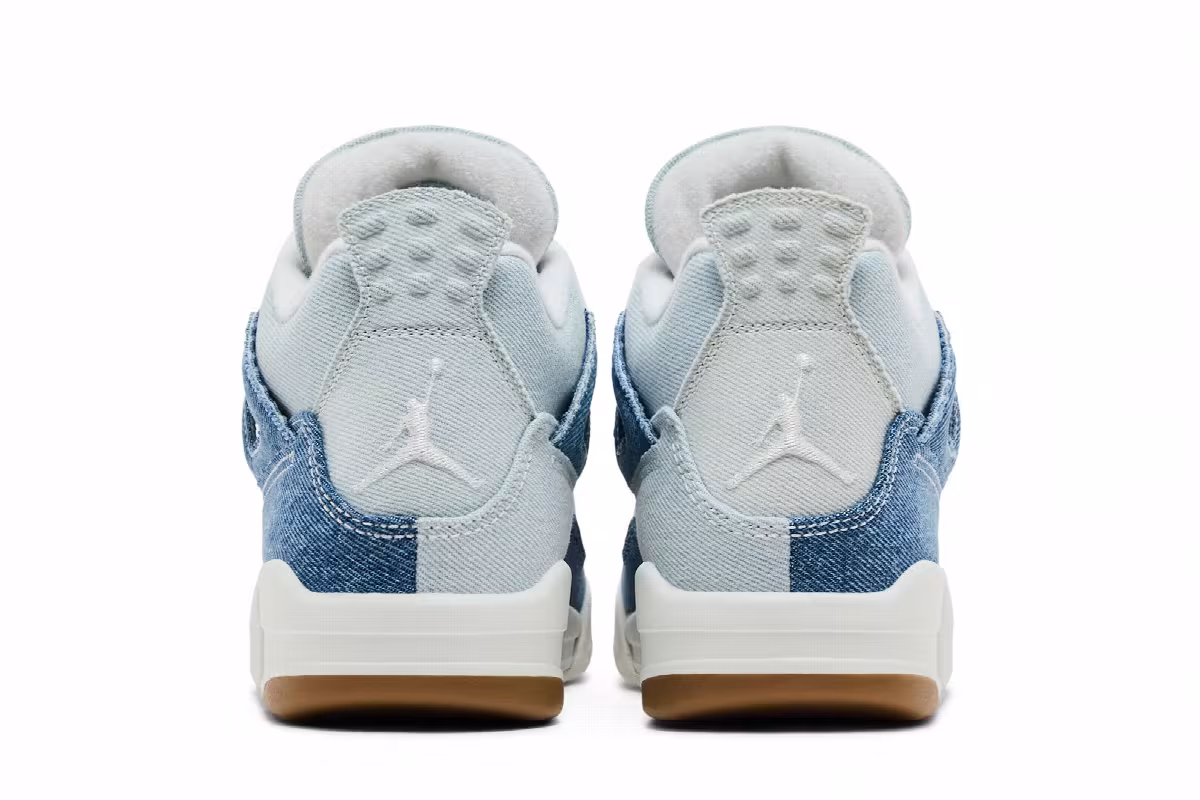 Women's Air Jordan 4 TEX Worn Blue Denim, view 7