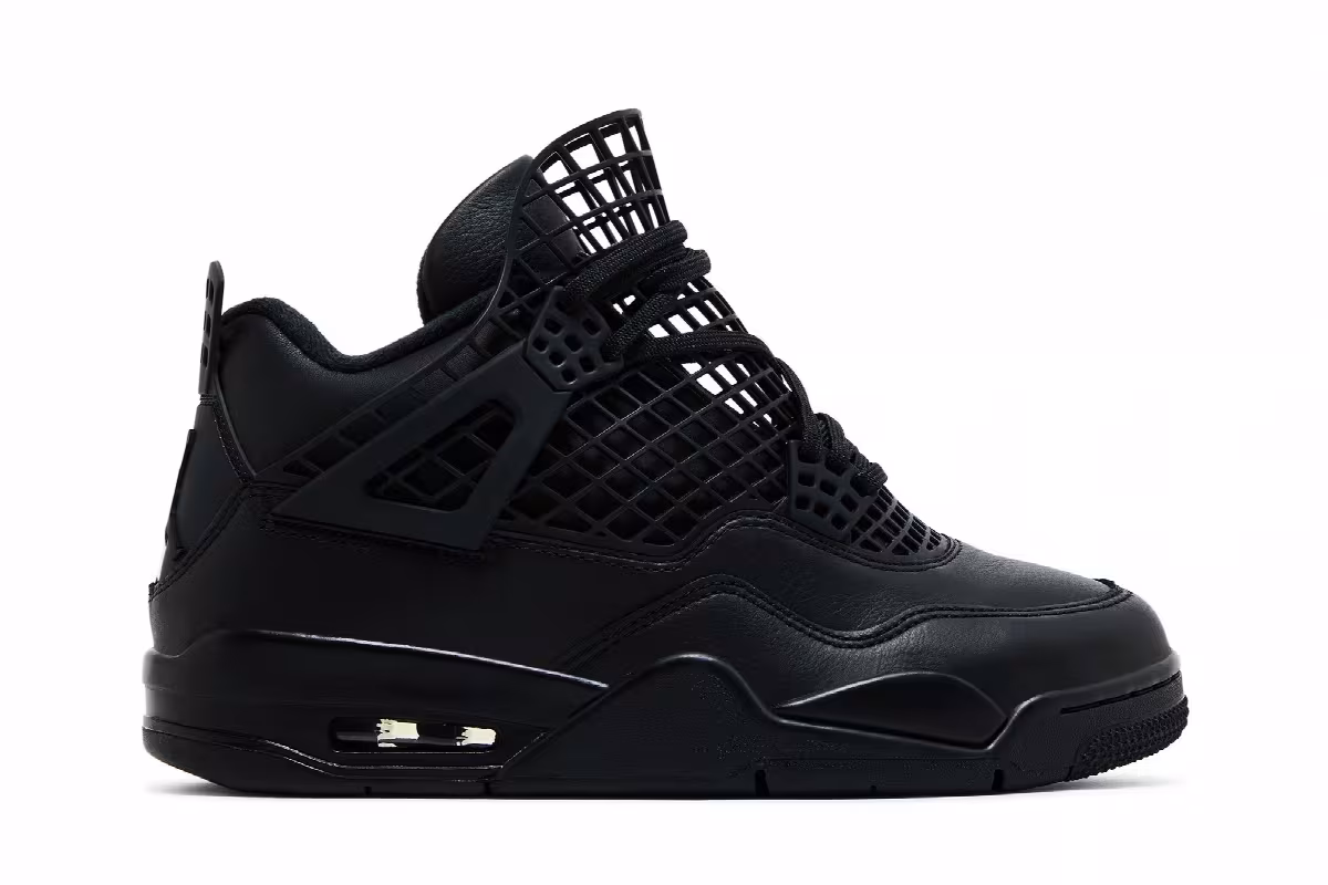 Women's Air Jordan 4 Net - Black, view 2