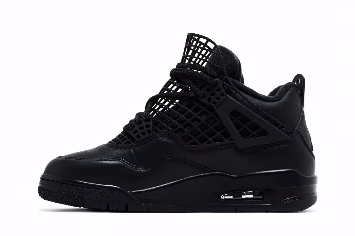 Women's Air Jordan 4 Net - Black, view 4