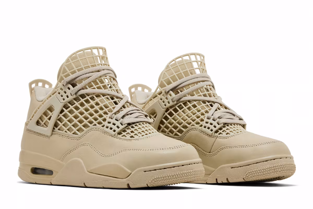 Women's Air Jordan 4 Net - Rattan, view 9