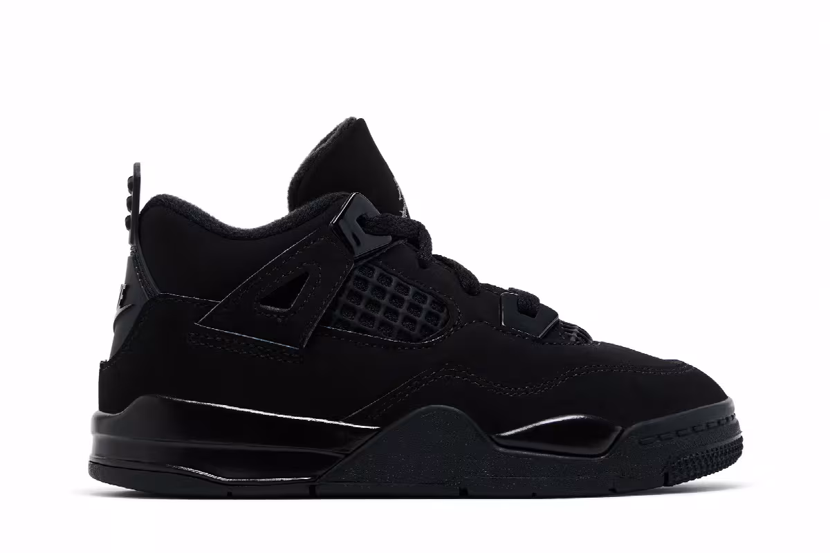 Air Jordan 4 TD Black Cat 2025, view 2