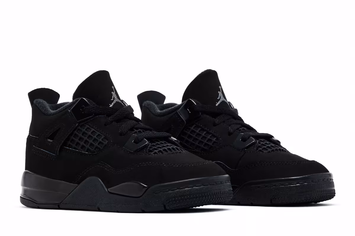 Air Jordan 4 TD Black Cat 2025, view 9