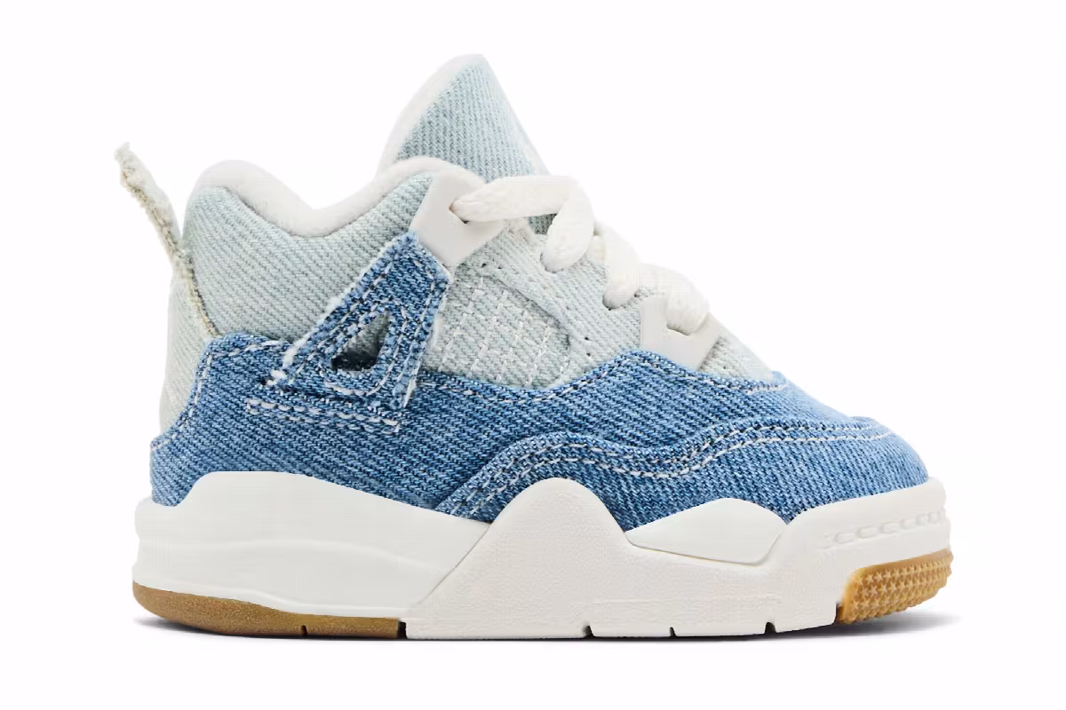 Air Jordan 4 TEX TD Worn Blue Denim, view 2