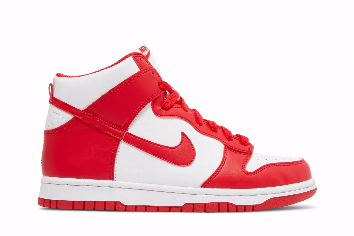 Nike Dunk High GS Championship Red, view 2