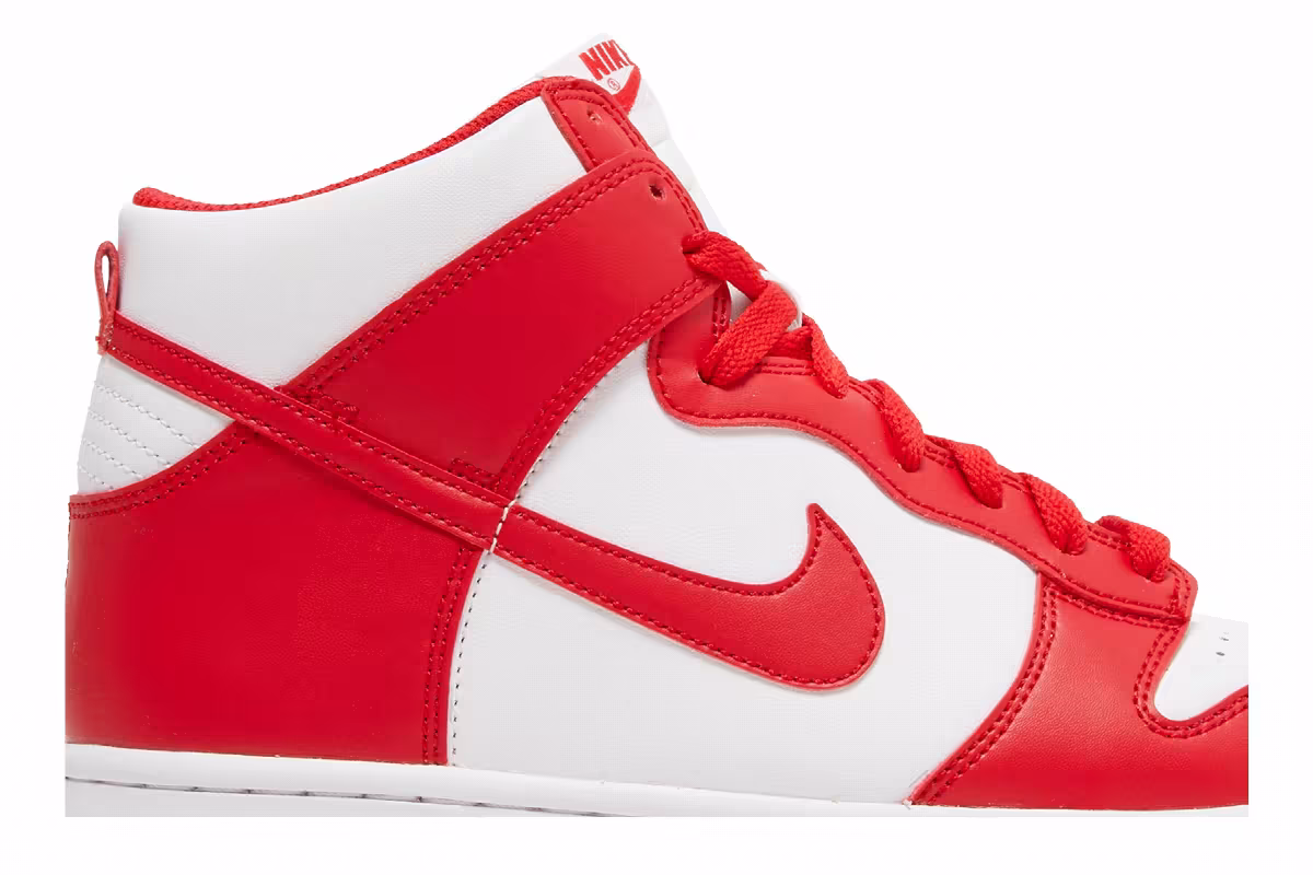Nike Dunk High GS Championship Red, view 3