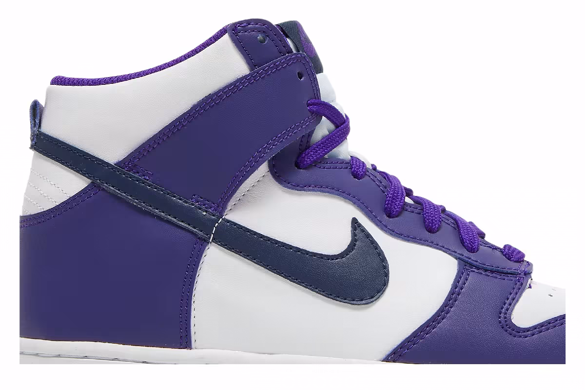 Nike Dunk High GS Electro Purple Midnight Navy, view 3