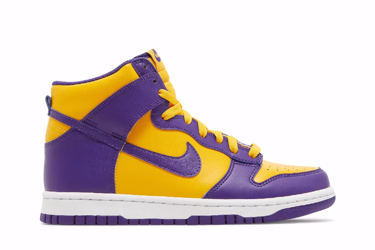 Nike Dunk High GS Lakers, view 2