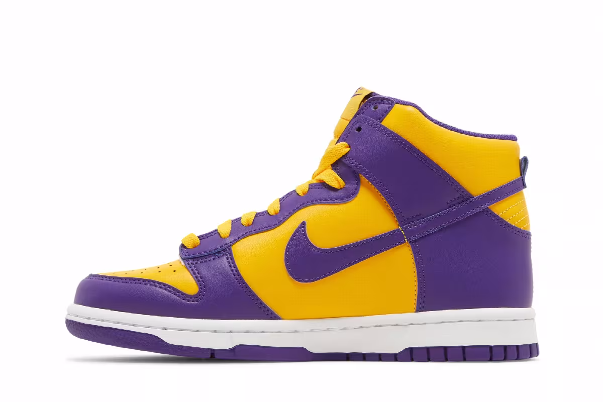 Nike Dunk High GS Lakers, view 4