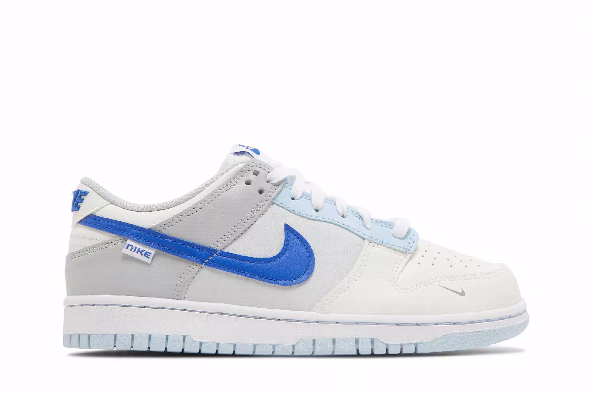 Nike Dunk Low GS Just Stitch It -  Hyper Royal, view 2