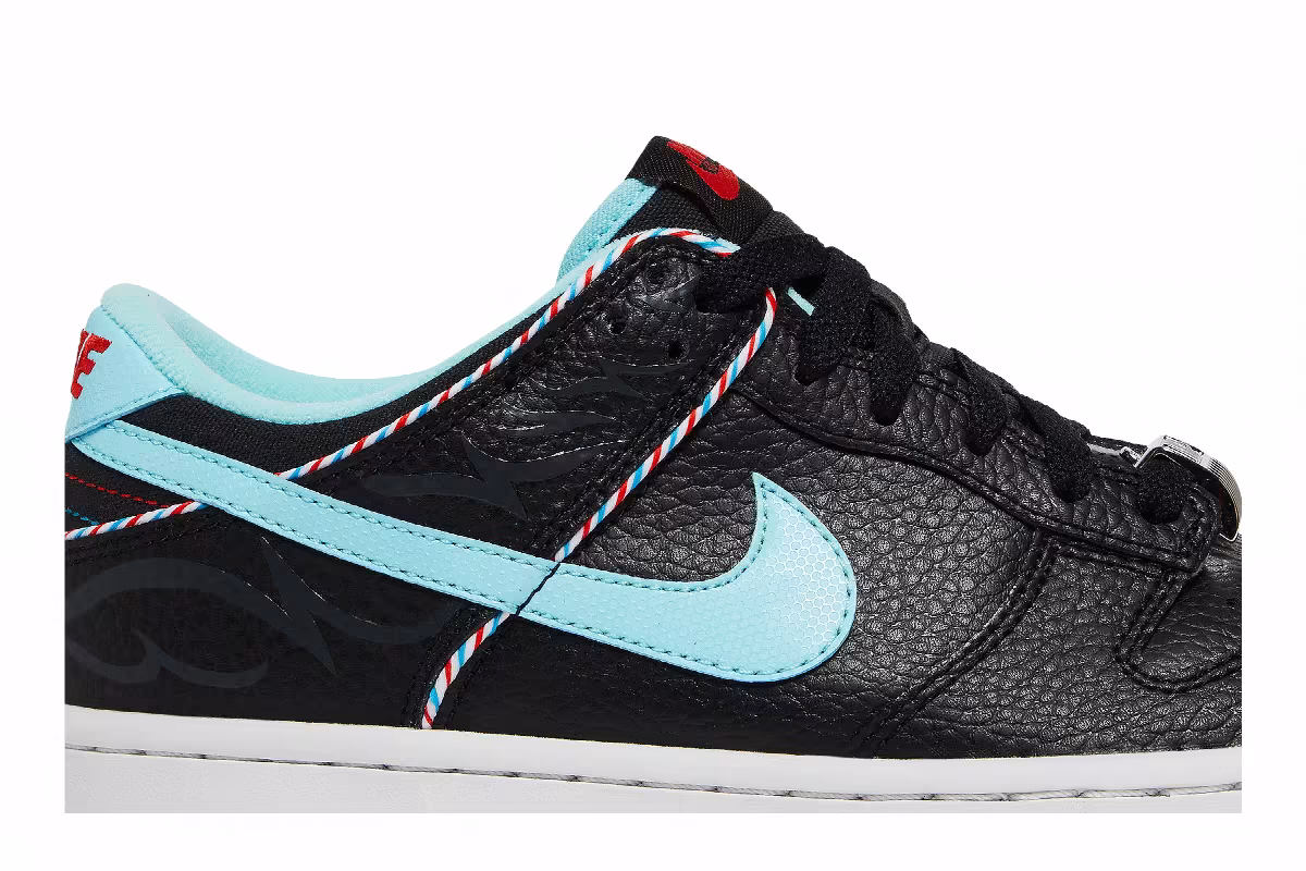 Nike Dunk Low SE GS Barber Shop - Black, view 3
