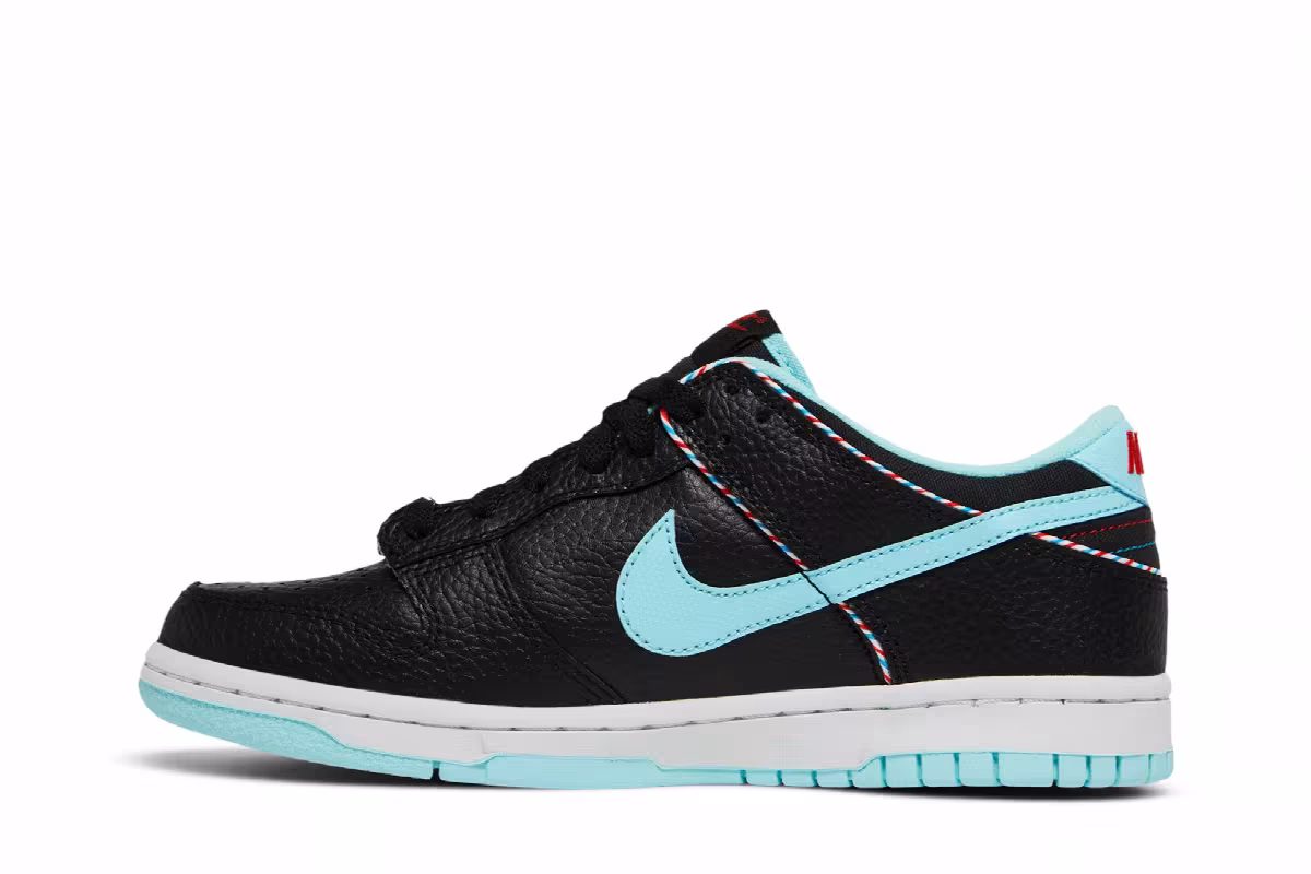 Nike Dunk Low SE GS Barber Shop - Black, view 4