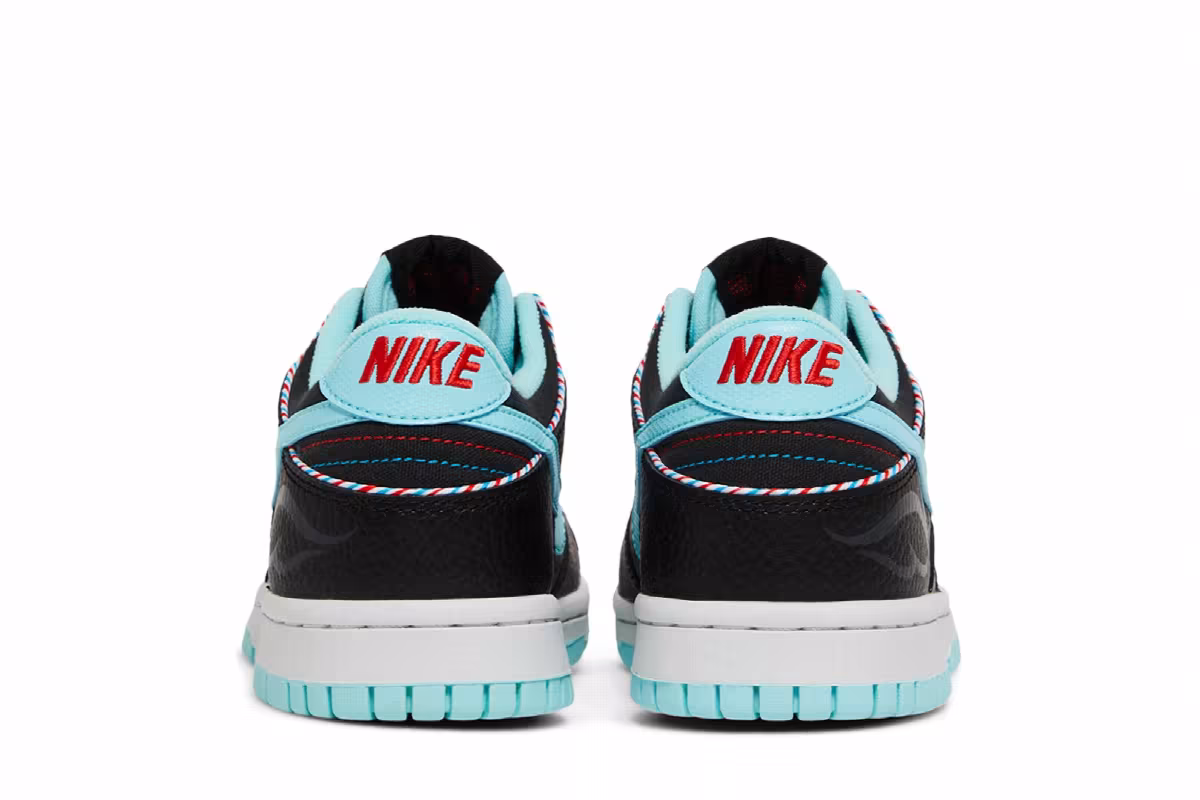Nike Dunk Low SE GS Barber Shop - Black, view 7