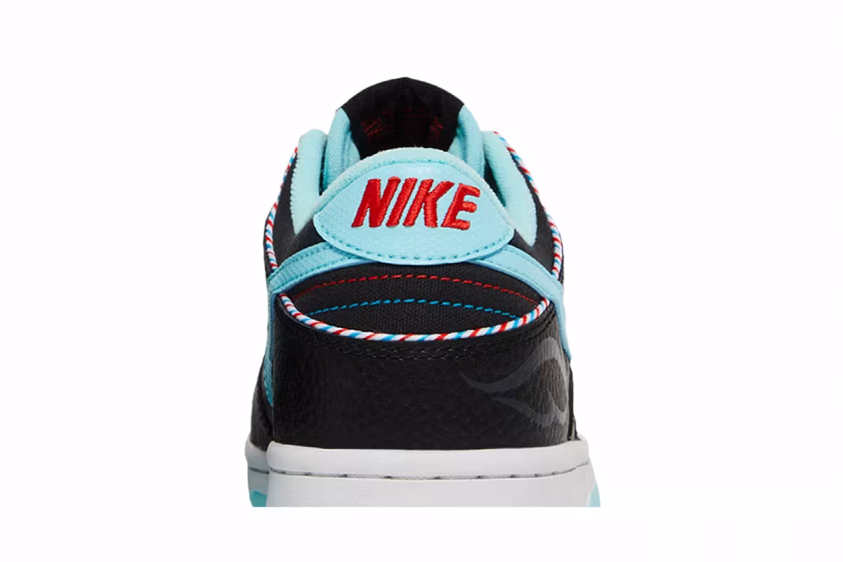Nike Dunk Low SE GS Barber Shop - Black, view 8