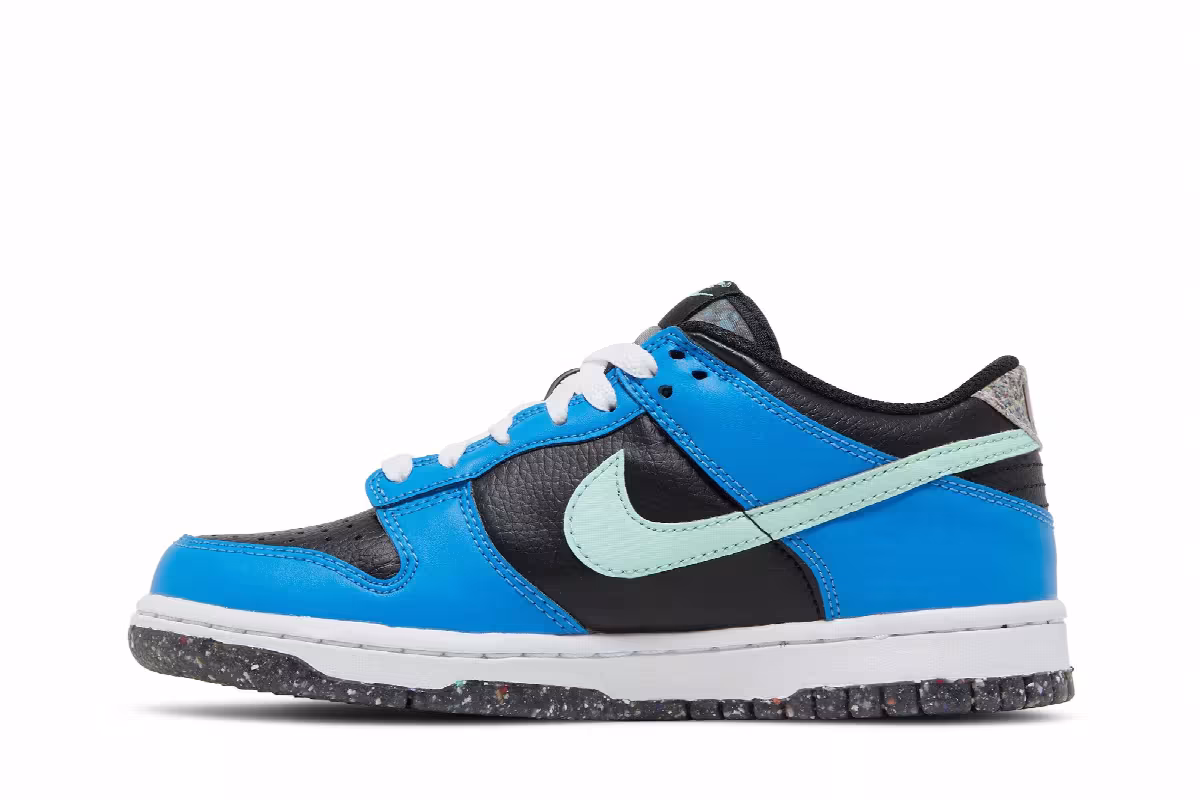 Nike Dunk Low SE GS Black Light Photo Blue Mint Foam, view 4