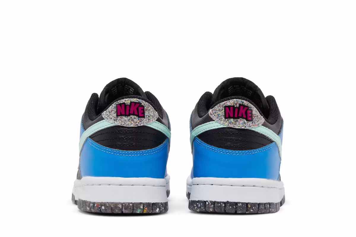 Nike Dunk Low SE GS Black Light Photo Blue Mint Foam, view 7