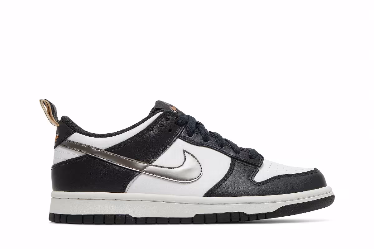 Nike Dunk Low GS Off Noir Metallic Pewter, view 2
