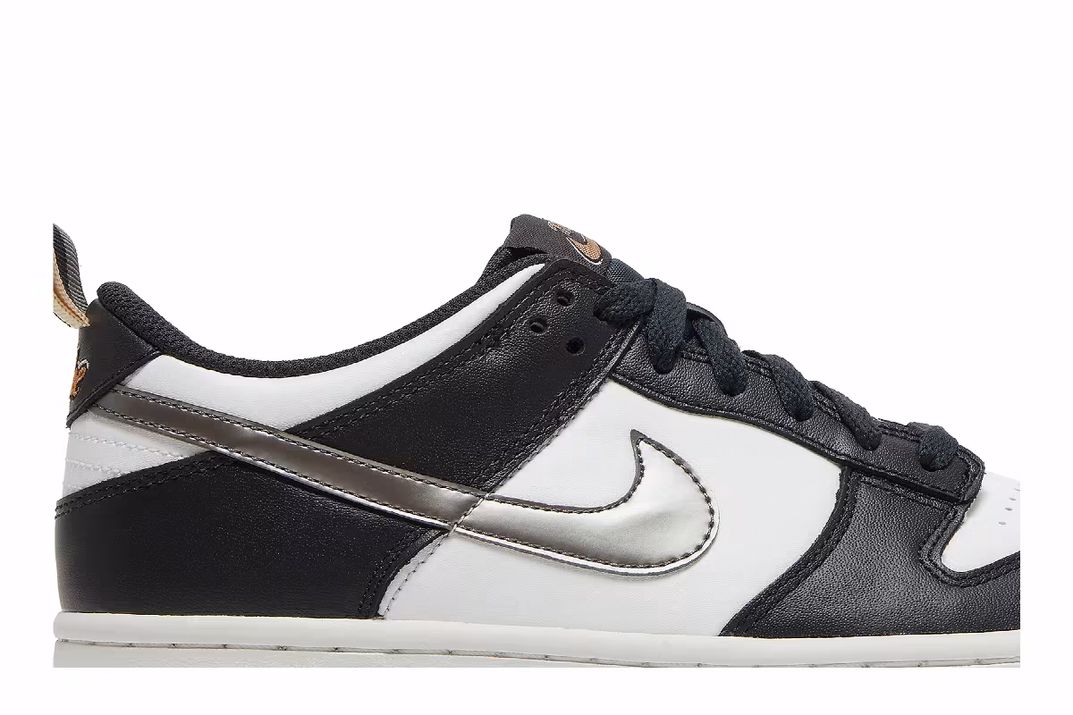 Nike Dunk Low GS Off Noir Metallic Pewter, view 3