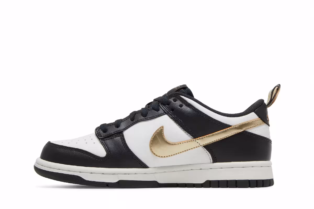 Nike Dunk Low GS Off Noir Metallic Pewter, view 4