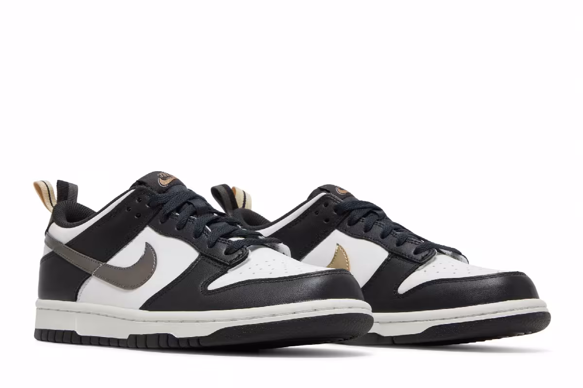 Nike Dunk Low GS Off Noir Metallic Pewter, view 9