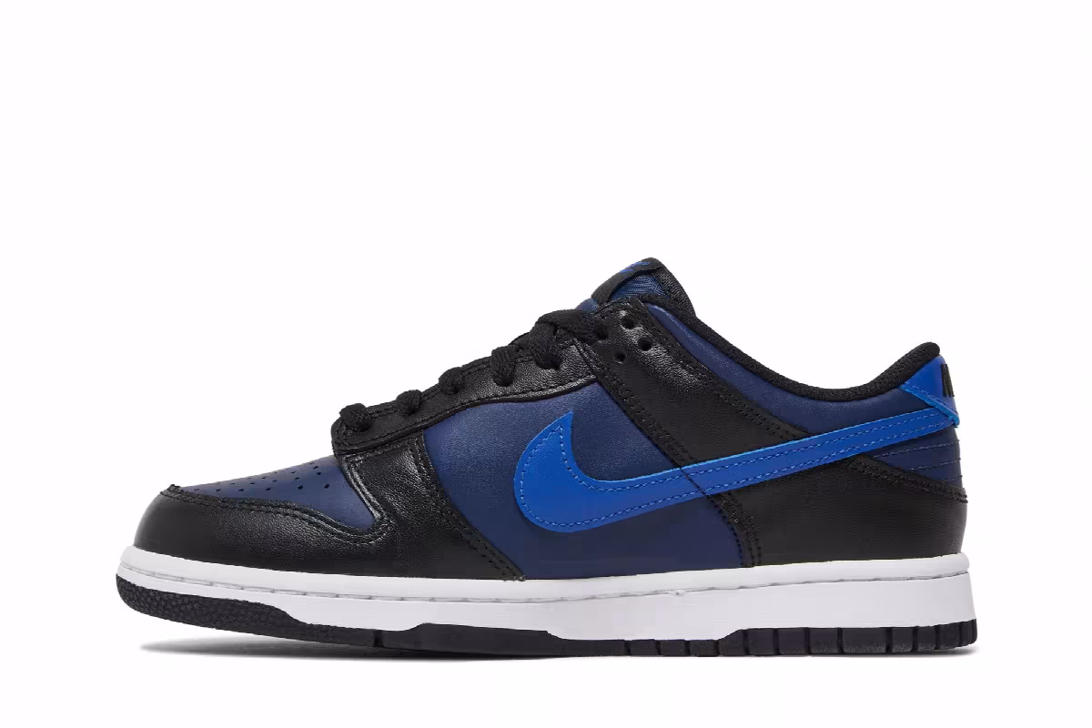 Nike Dunk Low GS Black Midnight Navy, view 4