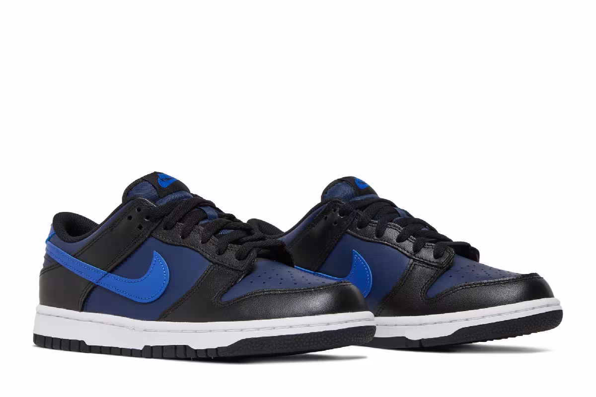 Nike Dunk Low GS Black Midnight Navy, view 9
