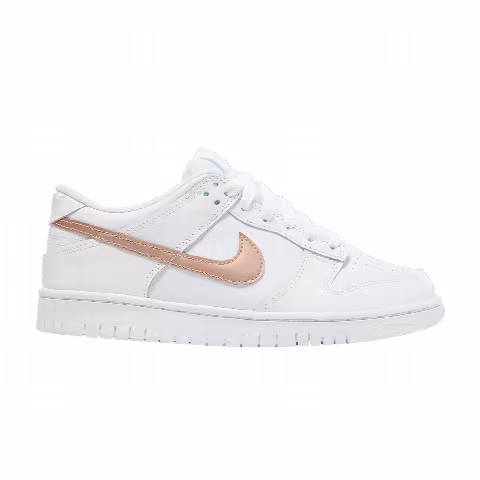 Nike Dunk Low GS 'White Metallic Red Bronze'