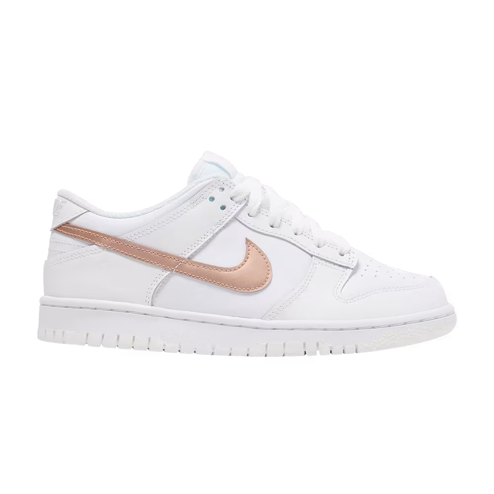 Nike Dunk Low GS White Metallic Red Bronze