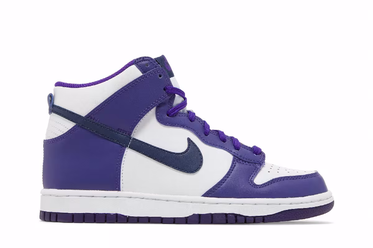 Nike Dunk High PS Electro Purple Midnight Navy, view 2