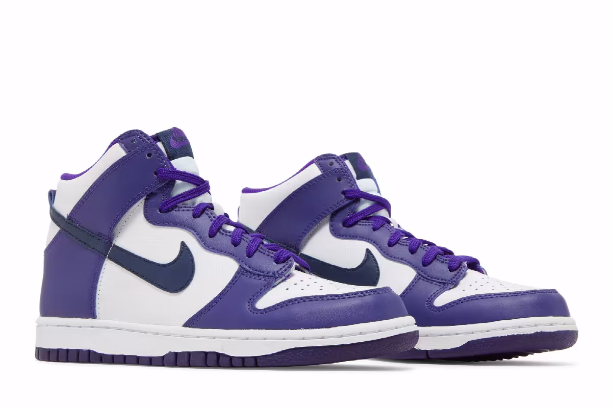 Nike Dunk High PS Electro Purple Midnight Navy, view 9