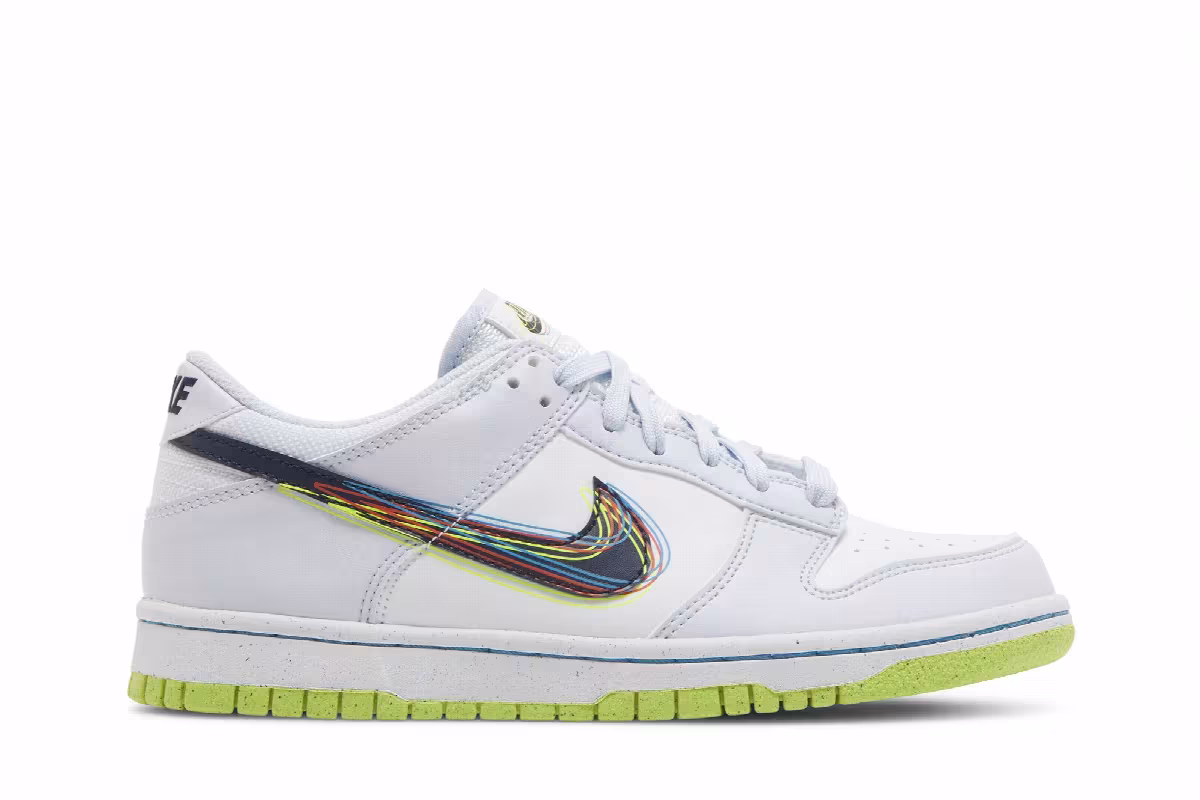 Nike Dunk Low GS 3D Swoosh, view 2