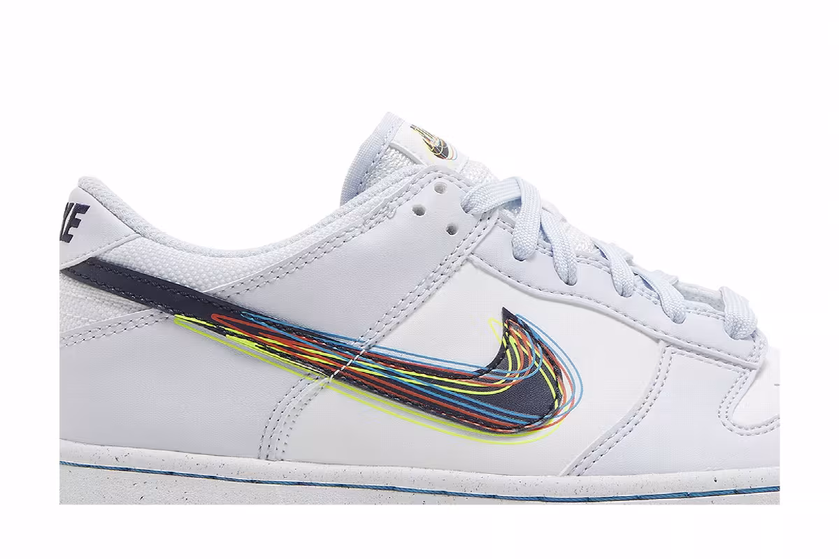 Nike Dunk Low GS 3D Swoosh, view 3