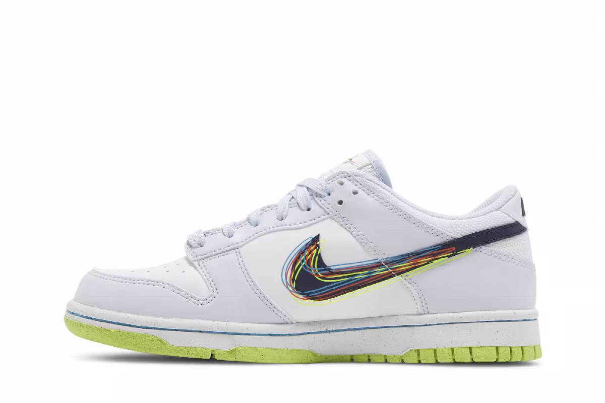 Nike Dunk Low GS 3D Swoosh, view 4