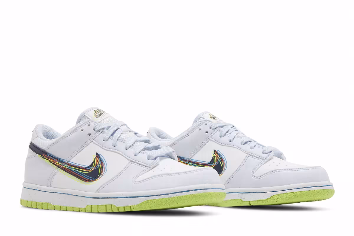 Nike Dunk Low GS 3D Swoosh, view 9
