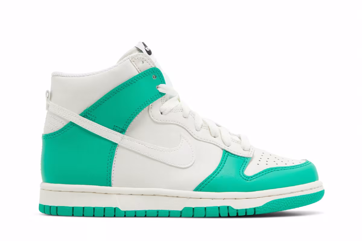 Nike Dunk High GS Phantom Stadium Green, view 2