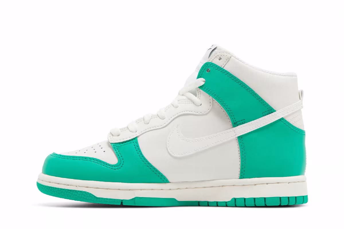 Nike Dunk High GS Phantom Stadium Green, view 4