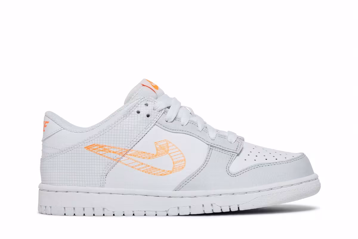 Nike Dunk Low SE GS 3D Swoosh, view 2