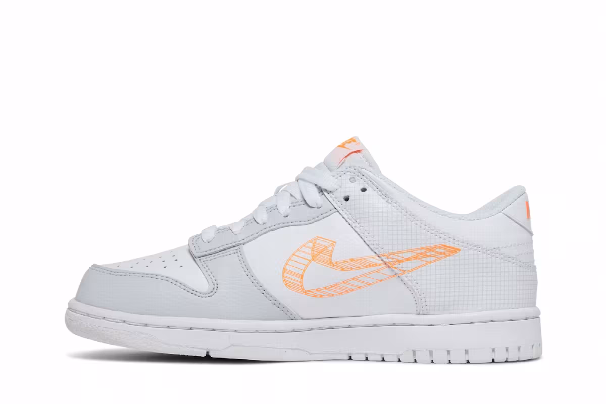 Nike Dunk Low SE GS 3D Swoosh, view 4