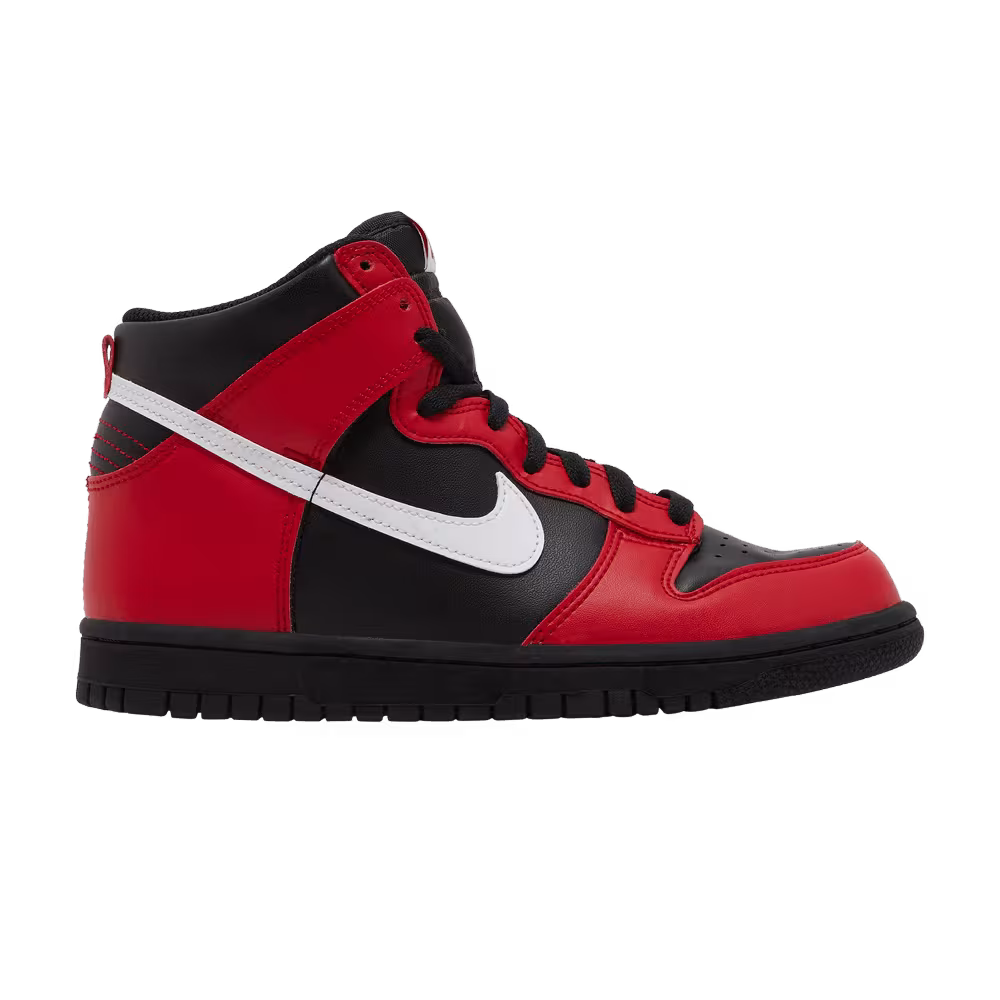 Nike Dunk High GS Black University Red