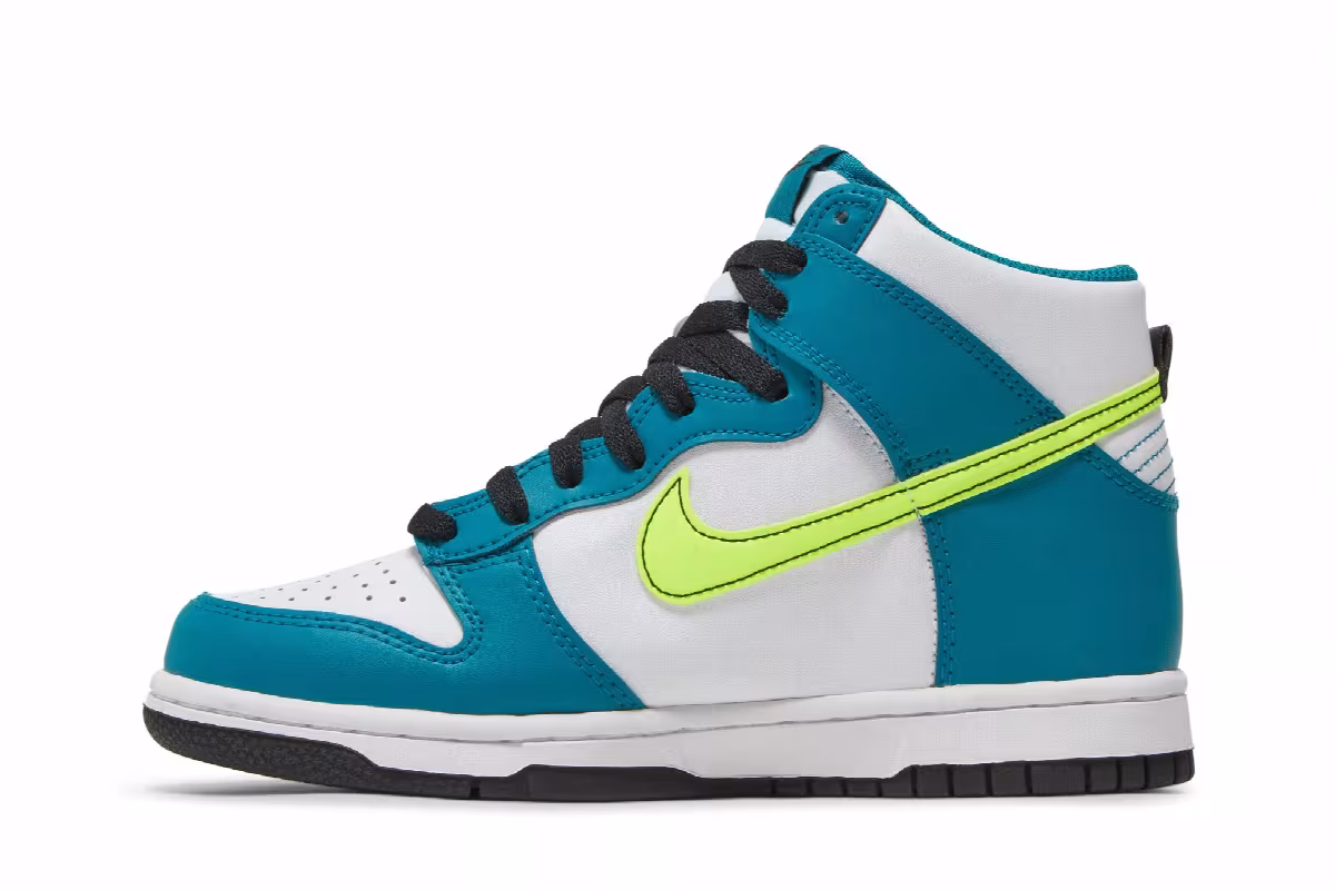 Nike Dunk High GS Bright Spruce Volt, view 4