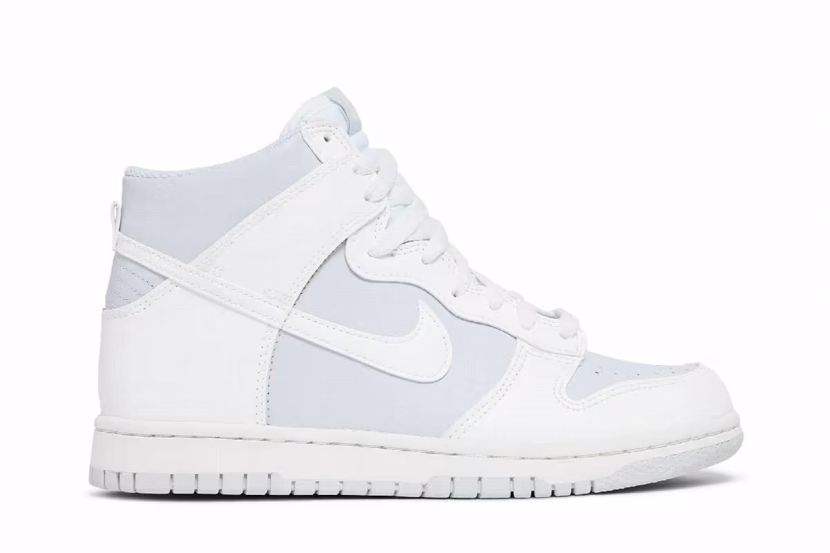 Nike Dunk High GS Summit White Pure Platinum, view 2