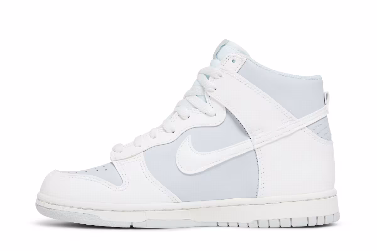Nike Dunk High GS Summit White Pure Platinum, view 4