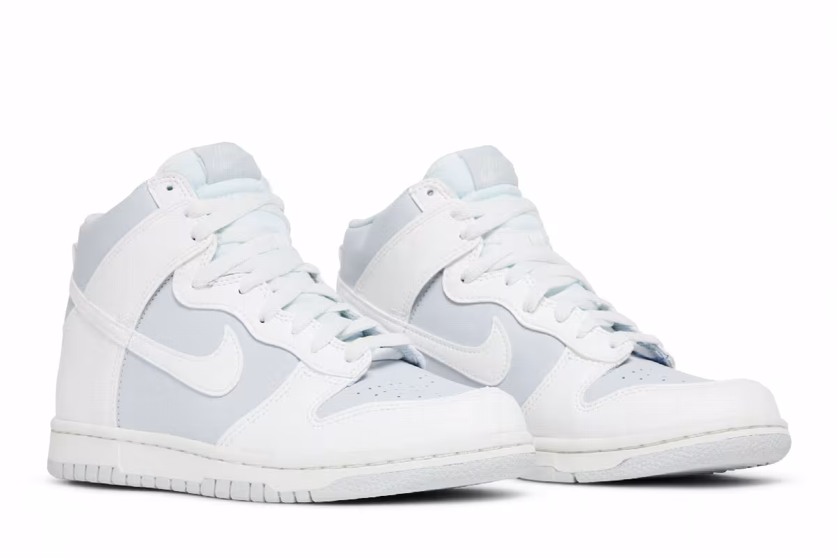 Nike Dunk High GS Summit White Pure Platinum, view 9