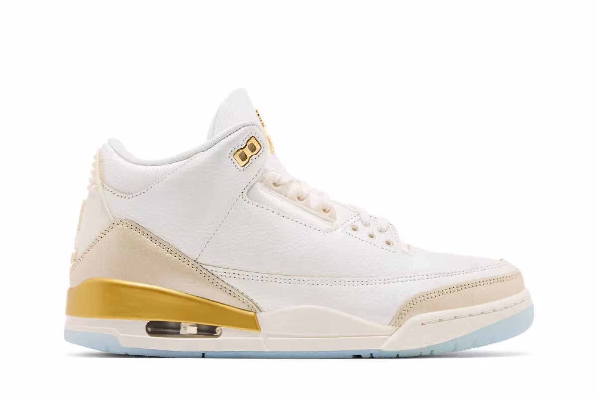 Women's Air Jordan 3 Champagne and Oysters, view 2