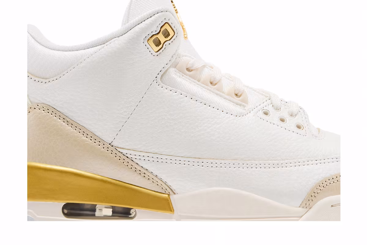 Women's Air Jordan 3 Champagne and Oysters, view 3